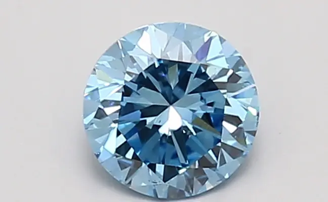0.94ct FANCY VIVID  BLUE SI1 Round (IGI)