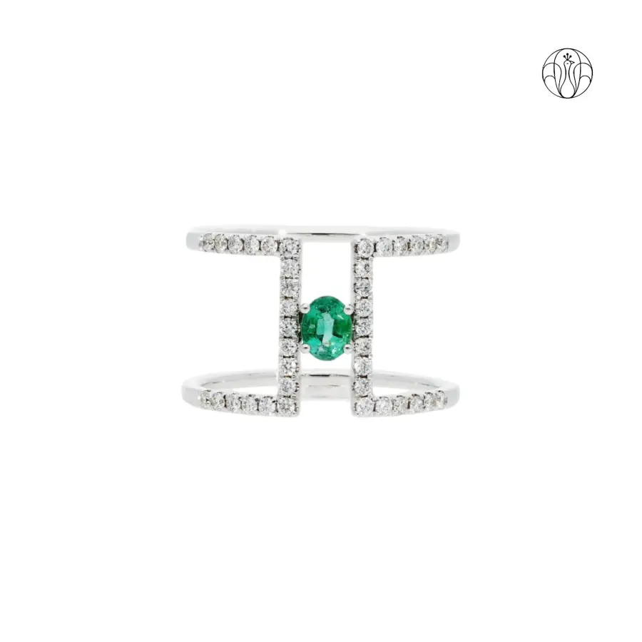 Myra Ring (CI. Zaveri)- 0.3 CTW 38 PCS VS1 Lab Grown Round Diamond Ring