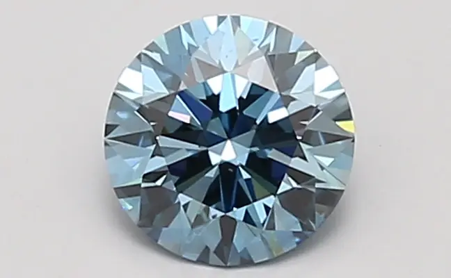 0.93ct FANCY VIVID  BLUE VS1 Round (IGI)