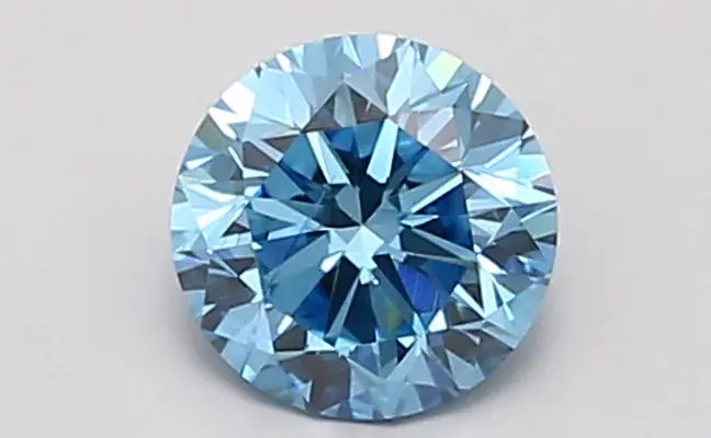 0.93ct FANCY VIVID  BLUE SI1 Round (IGI)