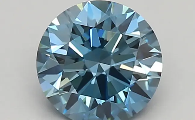 0.93ct FANCY VIVID  BLUE VS2 Round (IGI)