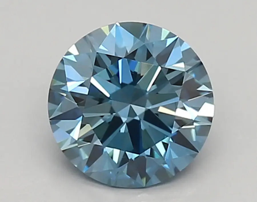0.93ct FANCY VIVID  BLUE VS2 Round (IGI)