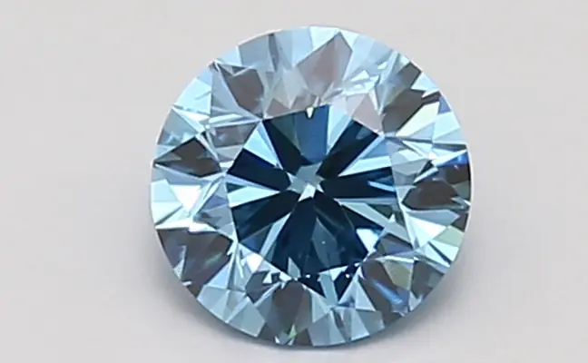 0.92ct FANCY VIVID  BLUE SI1 Round (IGI)