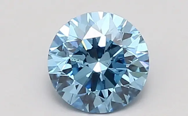 0.91ct FANCY VIVID  BLUE SI1 Round (IGI)