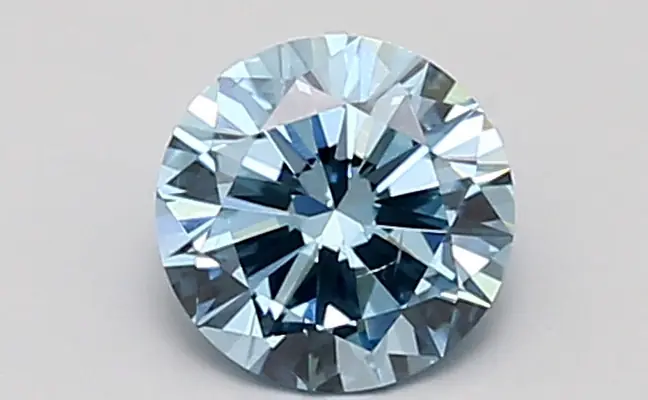 0.90ct FANCY VIVID  BLUE SI1 Round (IGI)