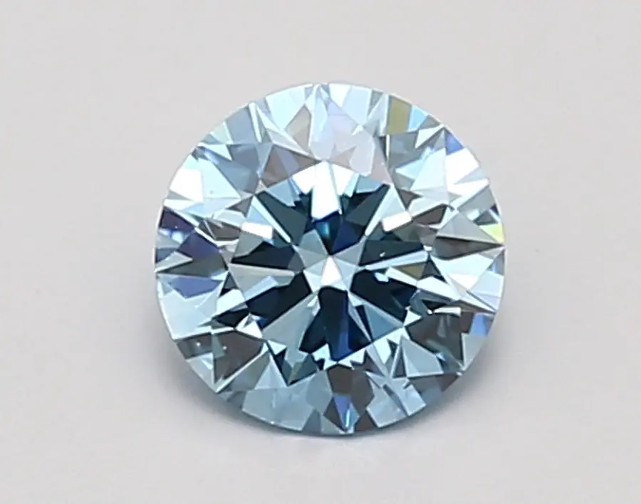 0.90ct FANCY VIVID  BLUE VS2 Round (IGI)