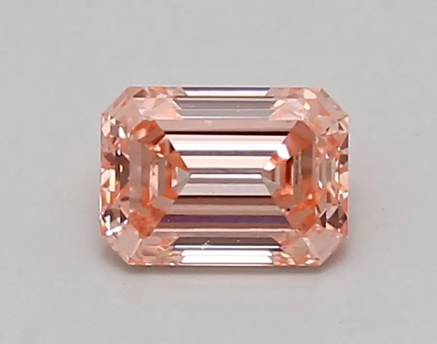 0.89ct FANCY VIVID  PINK VS1 Emerald (IGI)