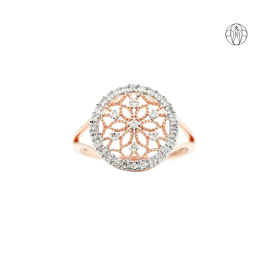 Aarohi Grace(CI. Zaveri)-  0.168 CTW 69 PCS VS1 Lab Grown Round Diamond Ring