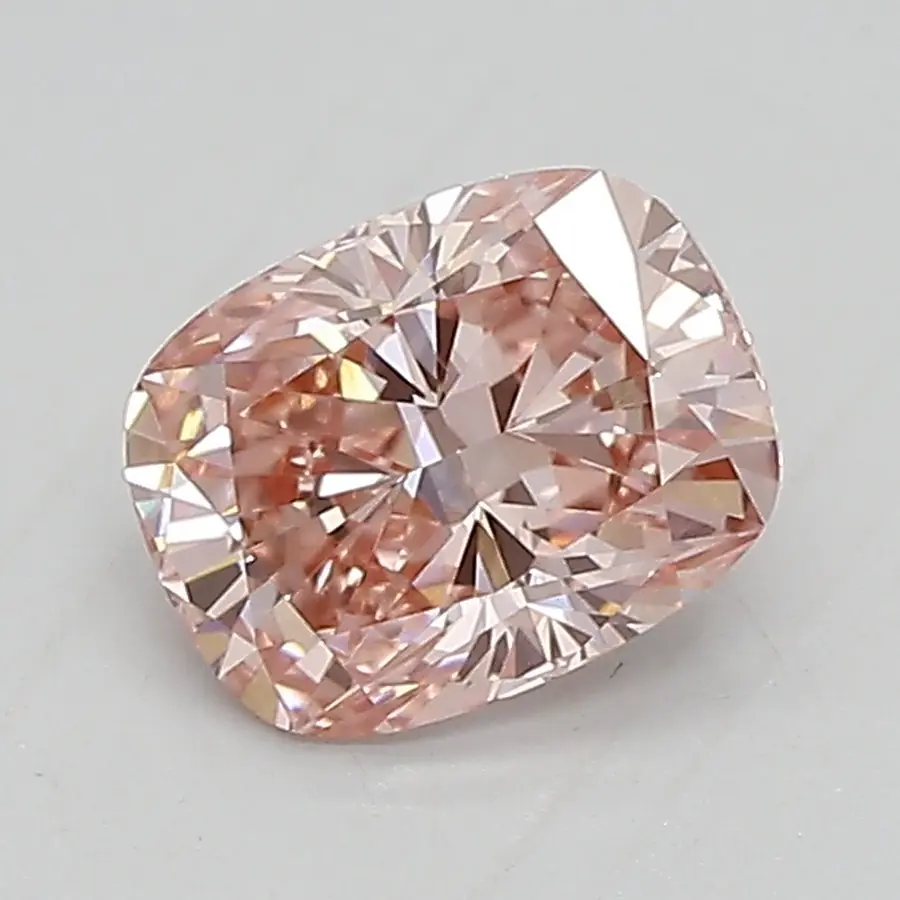 0.87ct FANCY INTENSE  PINK VVS2 Cushion (IGI)