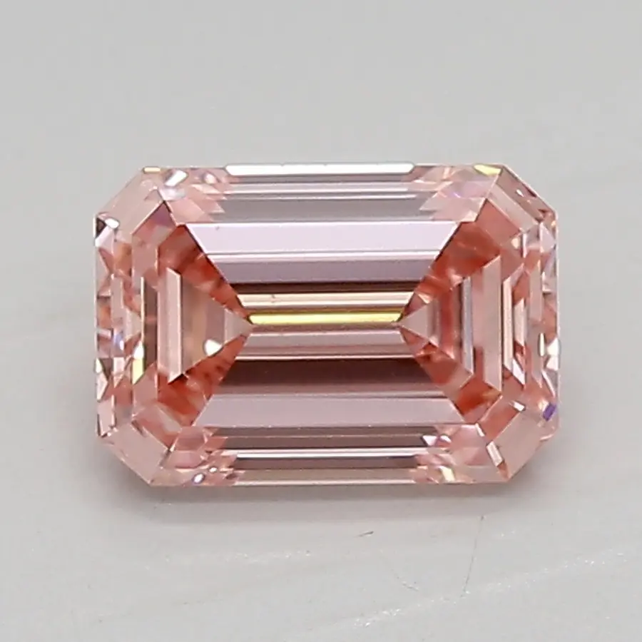 0.84ct FANCY VIVID  PINK VS1 Emerald (IGI)