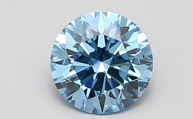0.84ct FANCY VIVID  BLUE SI1 Round (IGI)