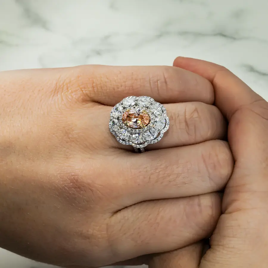 Uniqu Oval Shape Designer Ring