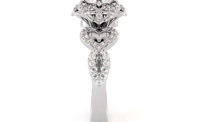 Infinity Heart Diamond Ring