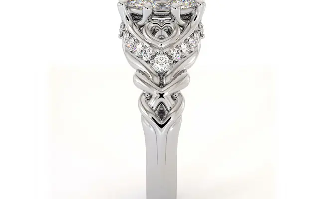 Oval Filigrii engagement Ring