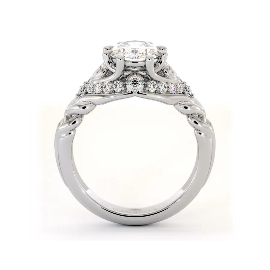 Oval Finger Uniqe Lab Diamond engagement Ring