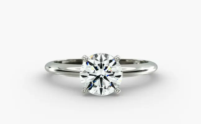 1.00ct Classic Four-prong Solitare Engagement Ring 14k