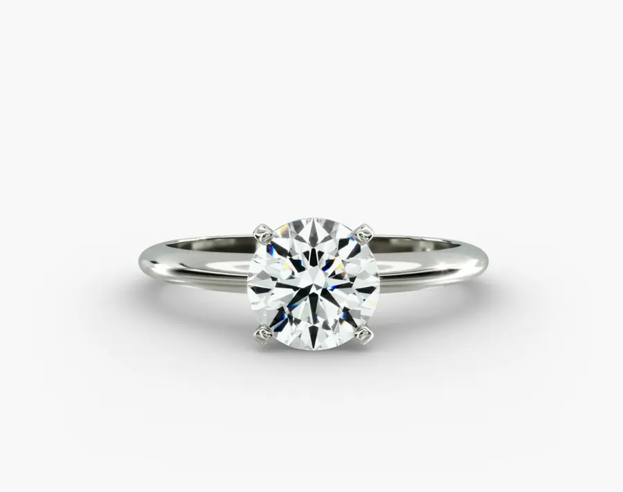 1.00ct Classic Four-prong Solitare Engagement Ring 14k