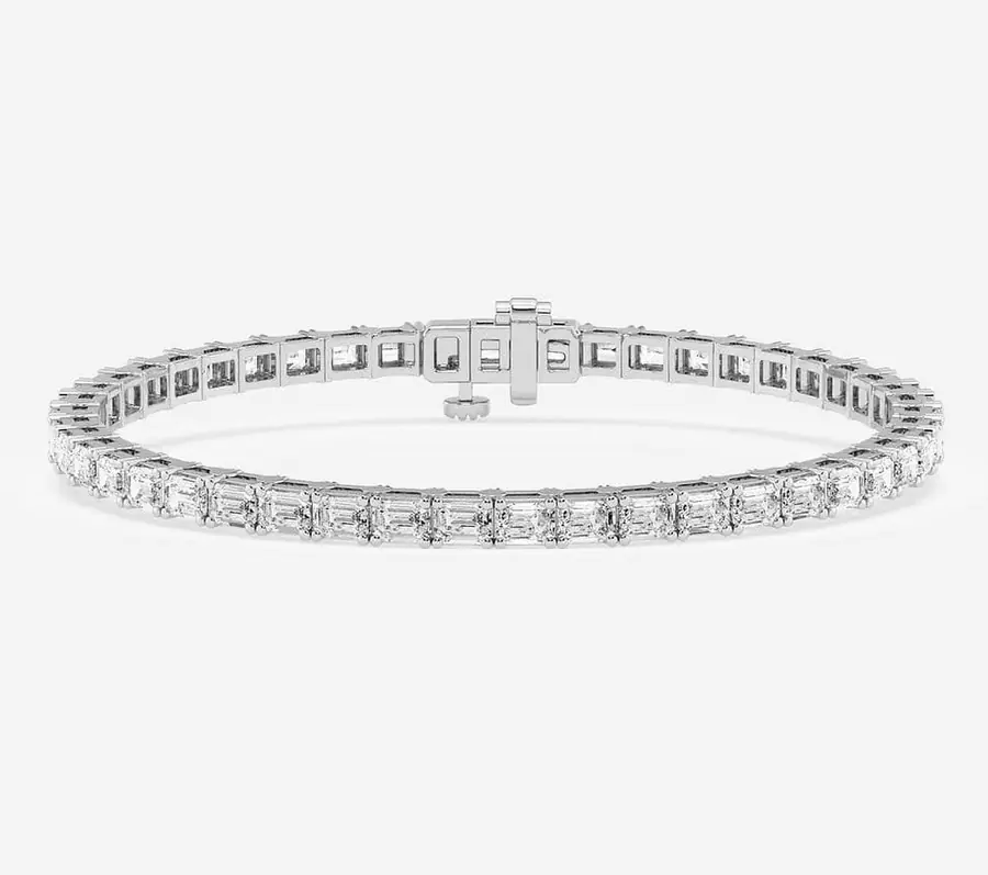 7ctw Emerald East-West Tennis Bracelet
