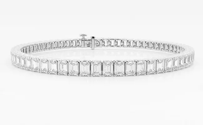 15ctw Emerald Tennis Bracelet