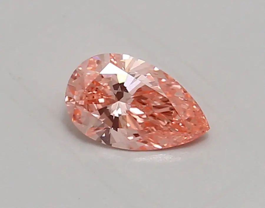 0.60ct FANCY VIVID  PINK VVS2 Pear (IGI)