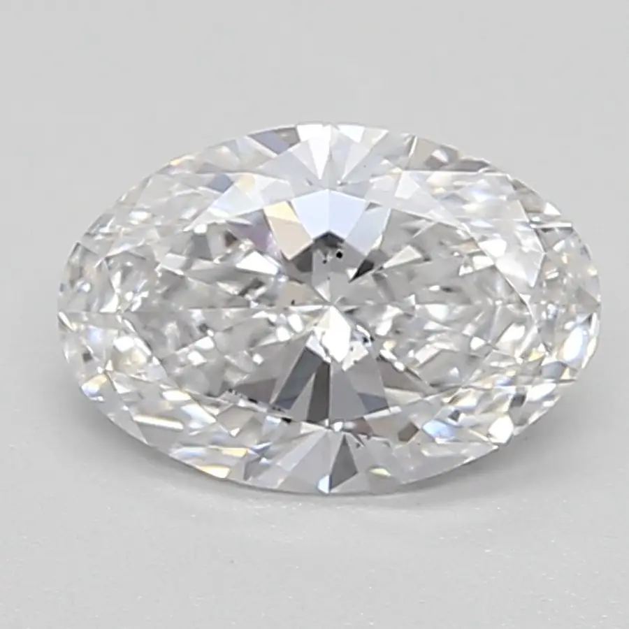 0.59ct D SI1 Oval (IGI)