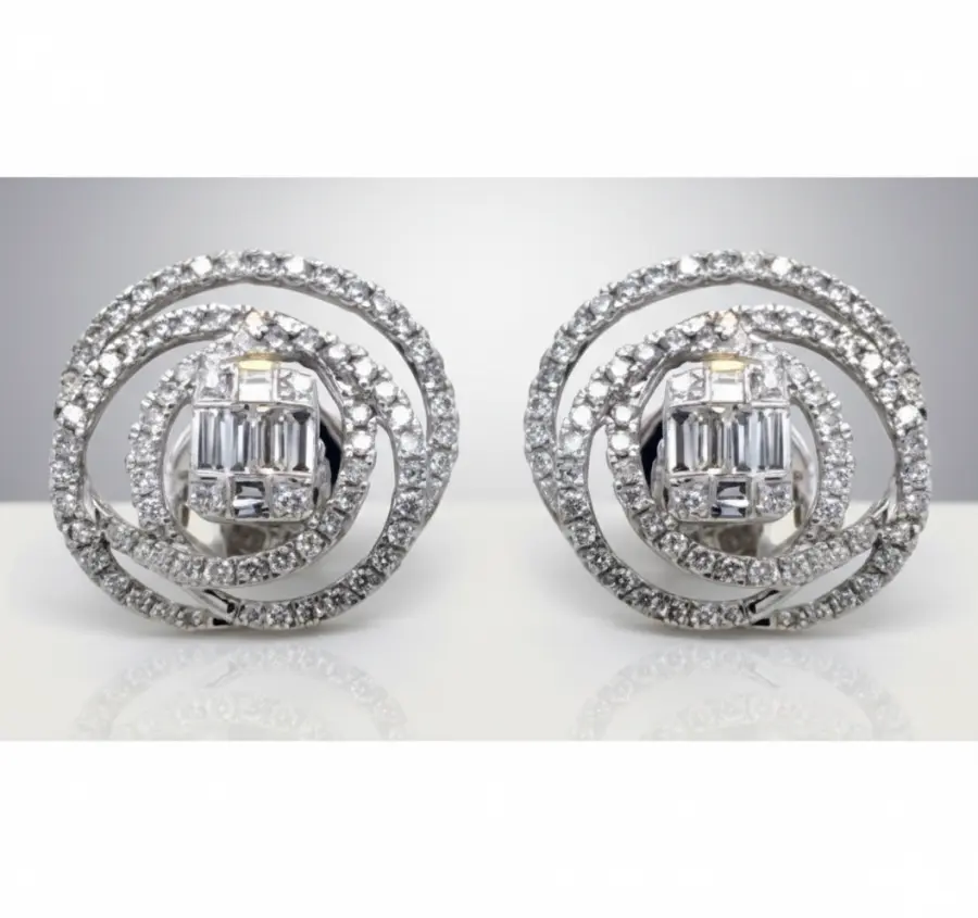 1.28 ct Natural Diamond Fire in Luminous White Gold