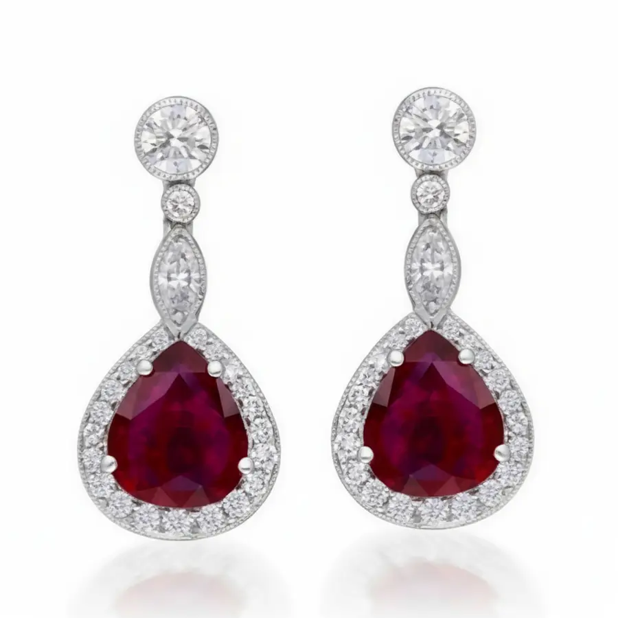 1.10 ct The Full Carat Glow Natural Diamond Earrings in Enduring Platinum