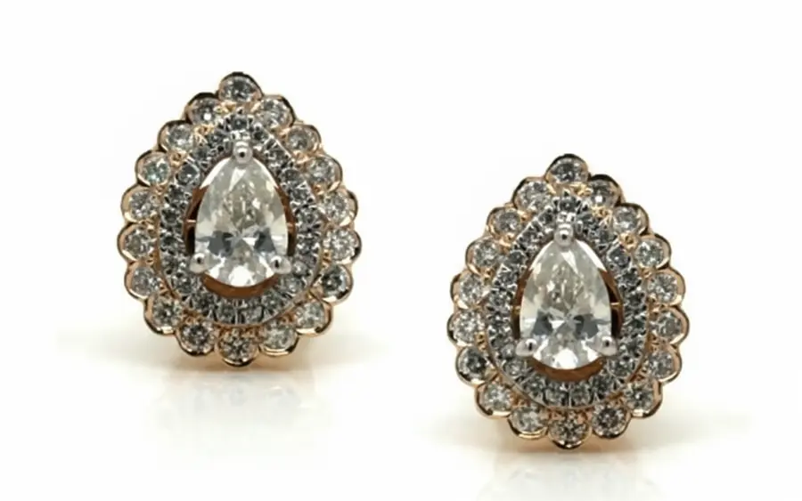 0.95 Carat Diamond Earrings Pristine White Gold Luxury