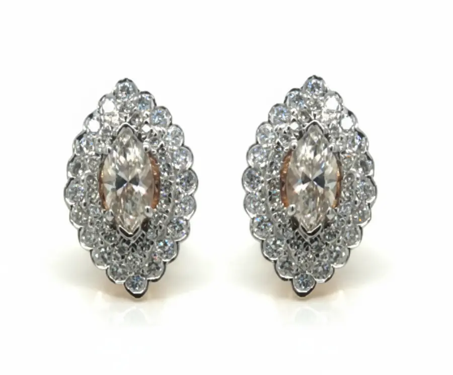 Heirloom Brilliance  1.21 Carat Diamond Earrings - Pristine White Gold Luxury