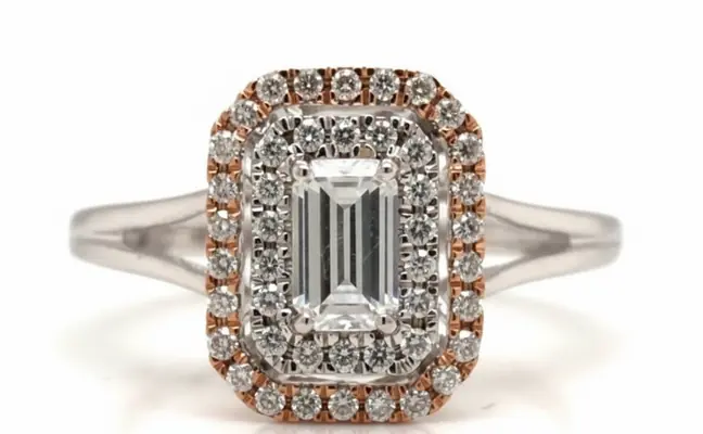 0.43 CT Natural Diamond Solitaire Ring - White Gold,Sweet Sparkle