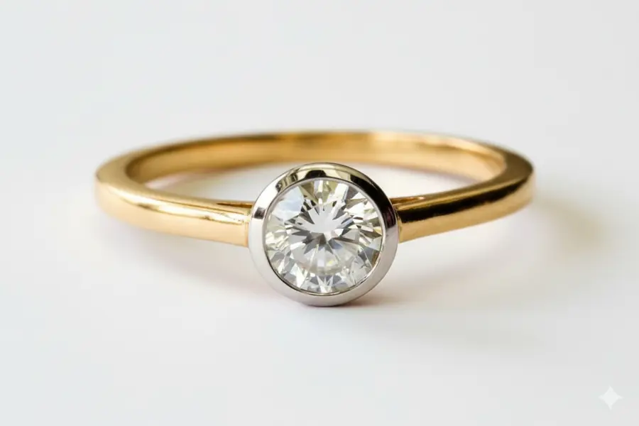 1.73 CT Solitaire Ring - Solid White Gold Luxury and Natural Diamond