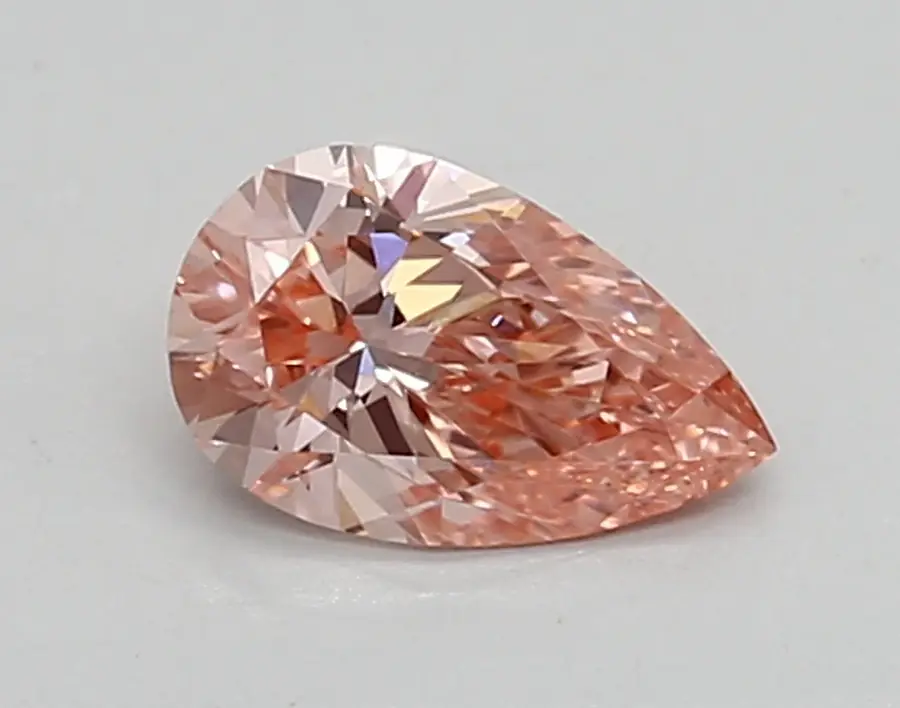 0.45ct FANCY VIVID  PINK VVS2 Pear (IGI)