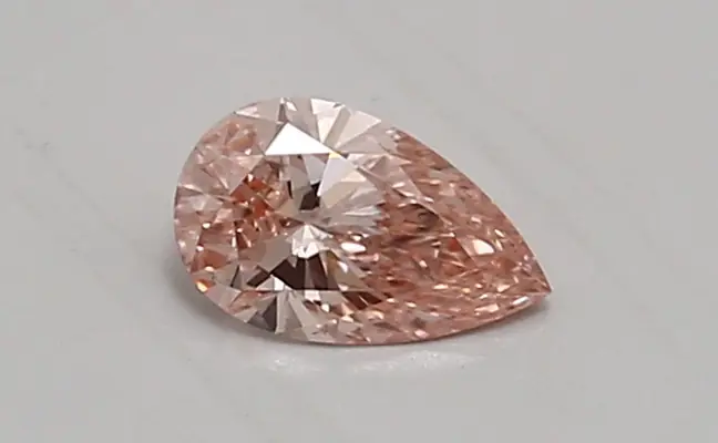 0.44ct FANCY VIVID  PINK VS2 Pear (IGI)