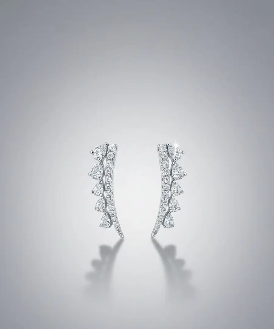 The Celestia Arch Hoop Earrings