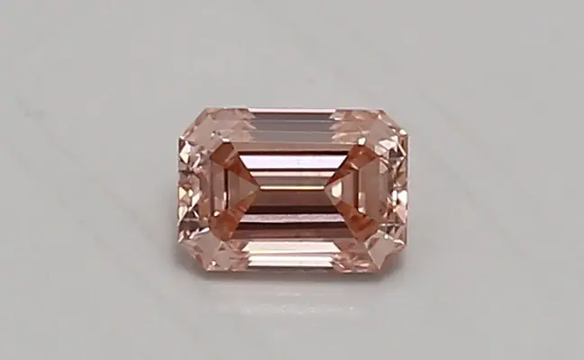 0.43ct FANCY VIVID  PINK VS2 Emerald (IGI)