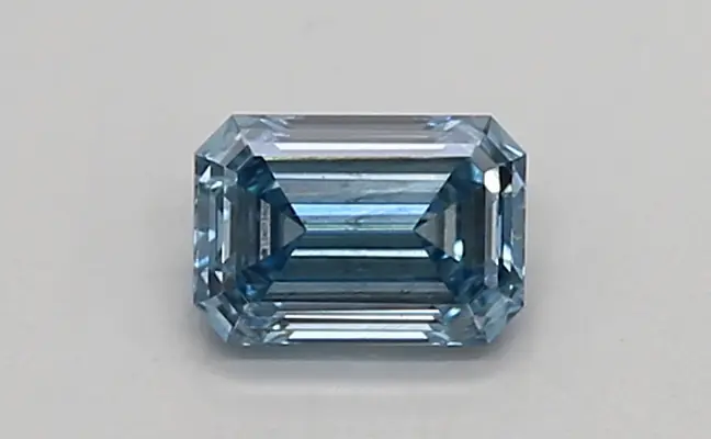 0.40ct FANCY VIVID  BLUE VS1 Emerald (IGI)