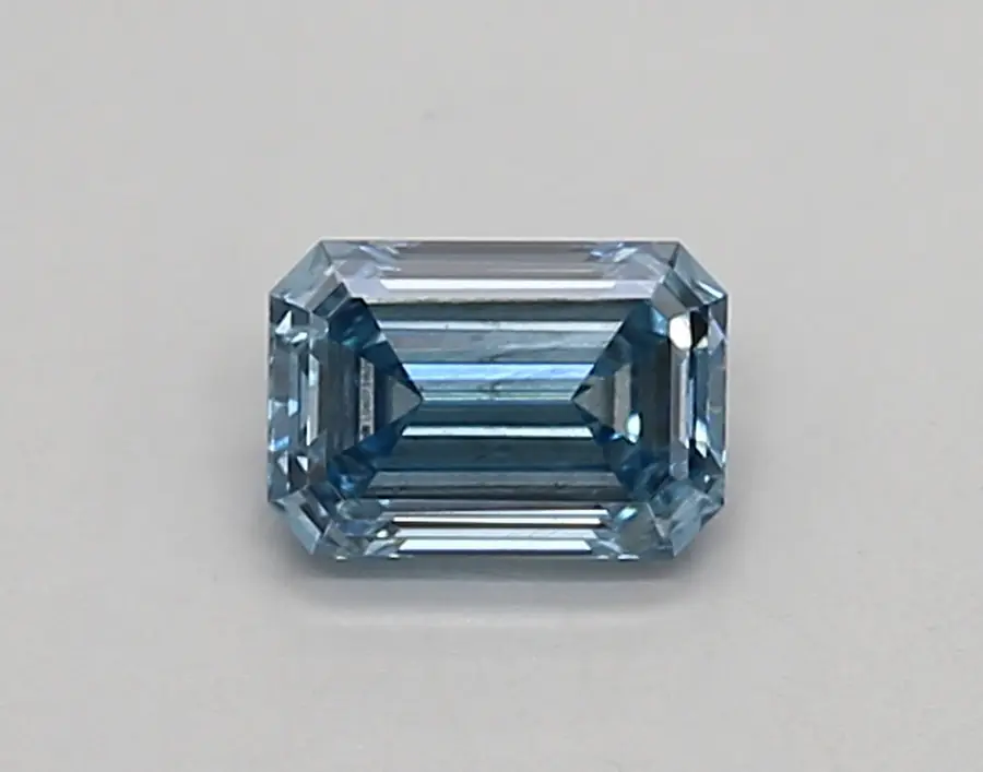 0.40ct FANCY VIVID  BLUE VS1 Emerald (IGI)