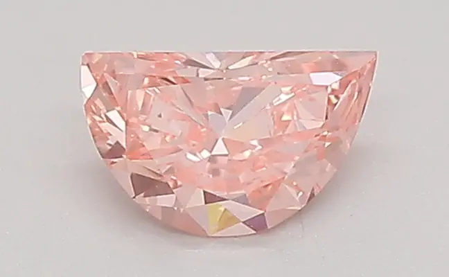 0.37ct FANCY VIVID  PINK VS1 Half Moon (IGI)
