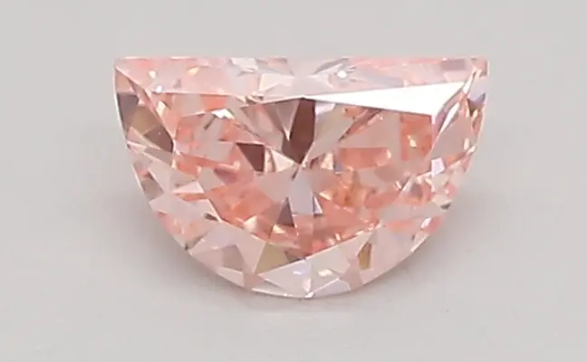 0.36ct FANCY VIVID  PINK VVS2 Half Moon (IGI)