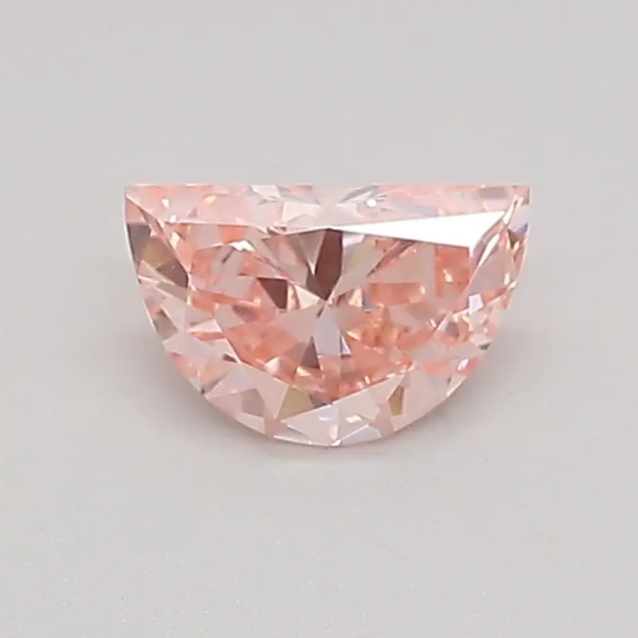 0.36ct FANCY VIVID  PINK VVS2 Half Moon (IGI)