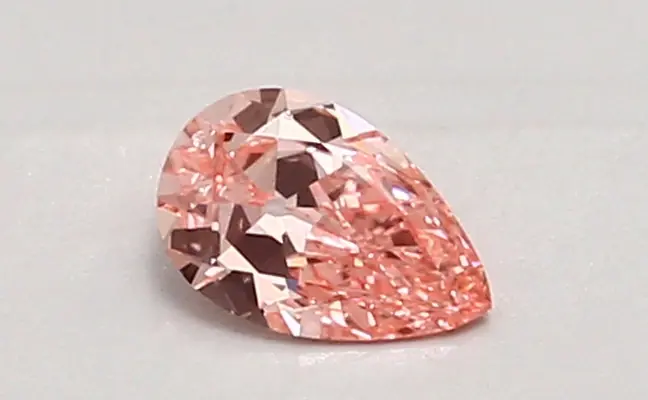 0.34ct FANCY VIVID  PINK SI1 Pear (IGI)