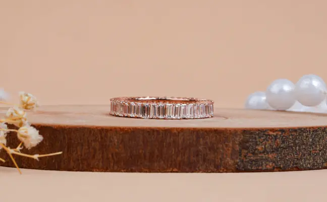 Modern Pear Cut Lab Grown Diamond Flower Motif Ring