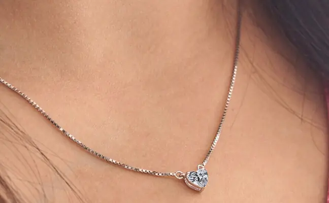 1.00 Carat Heart Shape Lab Grown Diamond Pendant