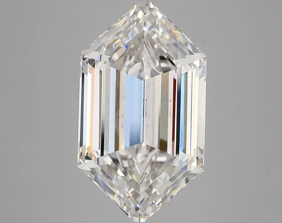 7.62ct F VS2 Long Hexagon (IGI)