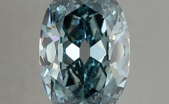 7.02ct FANCY VIVID  BLUE VS2 Oval Old Miner (IGI)