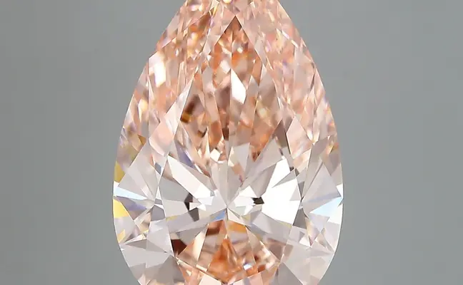 6.75ct FANCY VIVID  PINK VVS2 Pear (IGI)