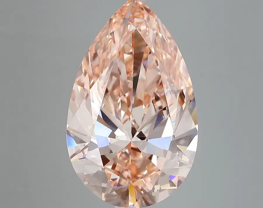 6.74ct FANCY VIVID  PINK VVS2 Pear (IGI)