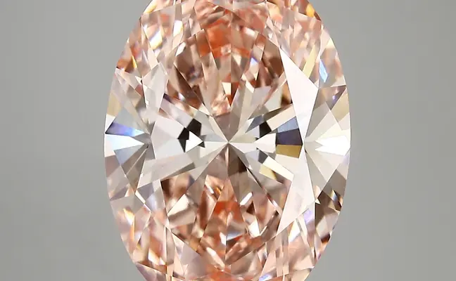 6.69ct FANCY VIVID  PINK VVS2 Oval (IGI)