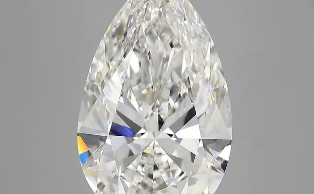 6.59ct F VS1 Pear (IGI)