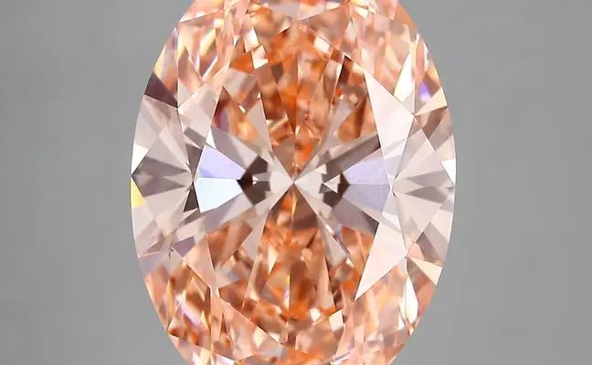 6.59ct FANCY VIVID  PINK VVS2 Oval (IGI)